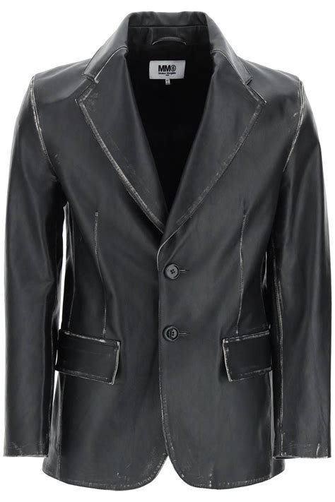 margiela replica leather jacket|maison margiela for men.